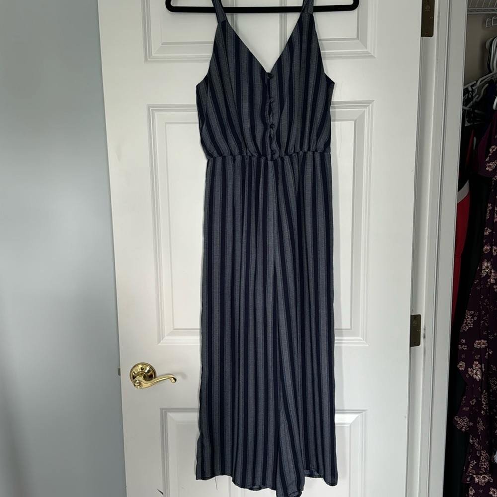 Blue tank jumpsuit